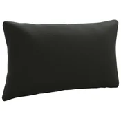 Vidaxl Hrbtna blazina PUTTEN 100% poliester Črna 80 x 40 x 15 cm