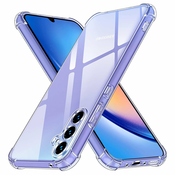 Techsuit Shockproof Clear Silicone prozoren ovitek odporen na udarce za Samsung Galaxy A35 5G