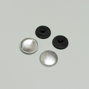 ARTFABRIC STORE Dugmad za presvlacenje, 21 mm, Crna, 50 komada