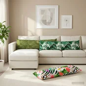 vidaXL Blazina HEERLEN Listnati dizajn 40 x 145 cm Poliester