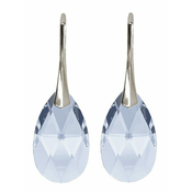 Naušnice s kristalima Swarovski – Badem 22mm Light Sapphire, Srebro 925
