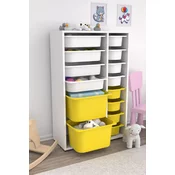 HANAH HOME Višenamenska polica Rine 2D4K8U White Yellow