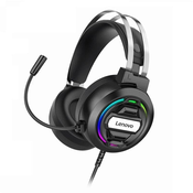 Naglavne slušalke H401-1 RGB Gaming, Lenovo, črna