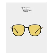 Caponi Unisex naocare za sunce, Crno-zlatne