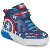 Otroške superge Geox x Marvel, Avengers mornarsko modra barva