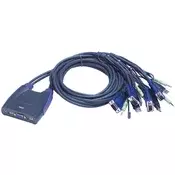 ATEN CS64US KVM prekidač s 4 USB VGA/audio priključka (0,9 m, 1,2 m)