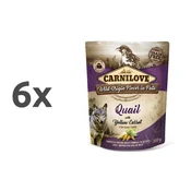Carnilove Dog Adult - prepelica & rumeno korenje, vrečka 300g 6 x 300 g