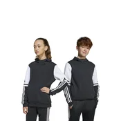Otroški pulover adidas Performance črna barva, s kapuco, JE2768