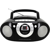 Soundmaster SCD5100SW/ CD predvajalnik/ Kasetofon/ FM radio/ Črna