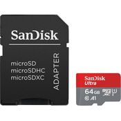 SanDisk Ultra microSDXC 64 GB + adapter SD 140 MB/s A1 Class 10 UHS-I