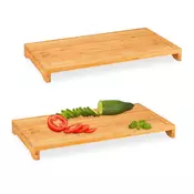 Northix Set 2 bambusovih desk za rezanje z žlebom za sok