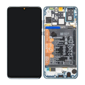 Huawei P30 Lite - LCD zaslon + steklo na dotik + okvir + baterija (Peacock Blue) - 02352RQA Genuine Service Pack