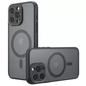 Hibridna maska PureFrost MagSafe za iPhone 13 Pro Max - black