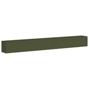 Vidaxl Sadilnik Olive Green 360x40x40 cm Hladno valjano jeklo