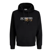 JACK & JONES Majica JJJADE med/črna/bela