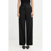 Hlače Fiorucci Wide Leg Tailored Wool