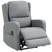 Homestar Masažna stol električno nastavljiv 77x89x107 cm siva