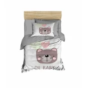 LEssentiel Maison posteljina za bebe PH1105, 100x150cm, siva