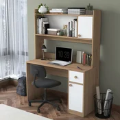 Hanah Home Radni sto i polica za knjige, Beli