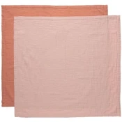 Platnene pelene Bebe-Jou - Pure Cotton Pink, 70 ? 70 cm, 2 komada