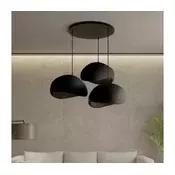 Brilagi - Luster na sajli WABI SABI 3xE27/40W/230V precnik 60 cm crna