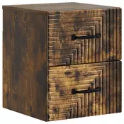vidaXL vidaXL Stenski nočni omarici Dimljen hrast 34,5 x 33 x 40 cm, (5000209430)