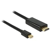 Delock Kabel mini Displayport 1.1 moški & HDMI-A moški 2 m