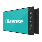HISENSE Graficka tabla 50DM66D 50, 4K UHD 500 nita Digital Signage 24/7 Operacija, Crna