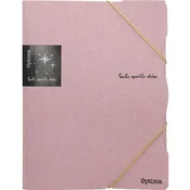 Mapa z elastiko Glitter A4, roza