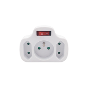Solight P103 - Razdelnik uticnica 1x 10 A + 2x 2,5 A sa prekidacem