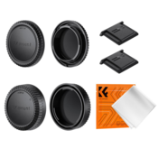 K&F Fuji X-mount Body Cap*2 + Lens Rear Cap*2 + Hot Shoe Cap*2 + Cleaning Cloth*1