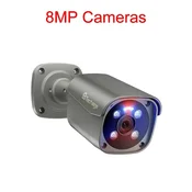 KJB Zunanja IP kamera PoE z dvosmernim zvokom, 8 MP, 3,6 mm