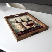Aberto Design Poslužavnik REF048 48 x 38 x 4 cm, Šareni