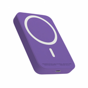 Power bank MagSafe Wireless only 5000 mAh ljubicasta