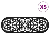 Vidaxl Podloge za stopnice 5 kosov 25x75 cm guma