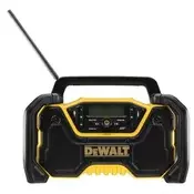 DEWALT Prenosni radio DEWALT 18/54V XR DCR029-QW z Bluetooth, USB polnjenjem in večfrekvencanskimi možnostmi - črn in rumen.