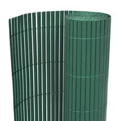 vidaXL Dvostranska vrtna ograja 90x500 cm zelena
