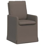 Vidaxl Jedilni stoli 2 szt. Svetlo siva 57 x 67 x 98 cm Laneno platno
