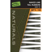 Sistem FOX EDGES™ NATURALS NAKED LINE TAIL RUBBERS - SIZE 10