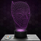 Gentilis RGB LED Lampa Crni panter maska