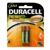 DURACELL baterije ACTIVE CHARGE 800MAH AAA 2KOM