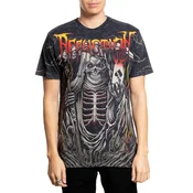 Hardcore majica moška - CURSED FATE- BLACK - AFFLICTION - A27828-BKLV