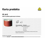 KLINGSPOR Rola na papirni podlagi PS18E 150 mm, 180 gsm, 50 m