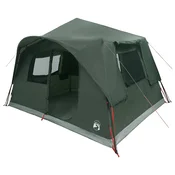 vidaXL vidaXL Takojšnji šotor s streho Vojaška zelena 365 x 380 x 200 cm, (5000309464)
