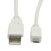 VALUE Value USB kabel USB 2.0 USB-A vtič\, USB-mikro-B vtič 1.80 m bela zaščiten 11.99.8752, (20417273)