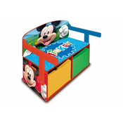 Arditex Otroško leseno pohištvo 3v1 MICKEY MOUSE (klop, škatla za igrače, miza), WD14006