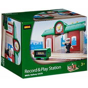BRIO igračka RECORD & PLAY STATION 33578, interaktivna željeznička stanica