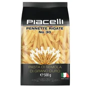 Piacelli testenine z zdrobom Pennette Rigate 500 g