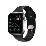 Nomad Sport tanki remen S/M, crni - Apple Watch 7 (41 mm)/6/SE/5/4 (40 mm)/3/2/1 (38 mm) NM01153085