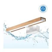 Brilagi - LED kopalniška razsvetljava za ogledalo 3 v 1 WOODY MIRROR LED/8W/230V IP44 bela/hrast